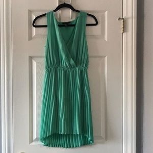 Seagreen Pleated Dress Small